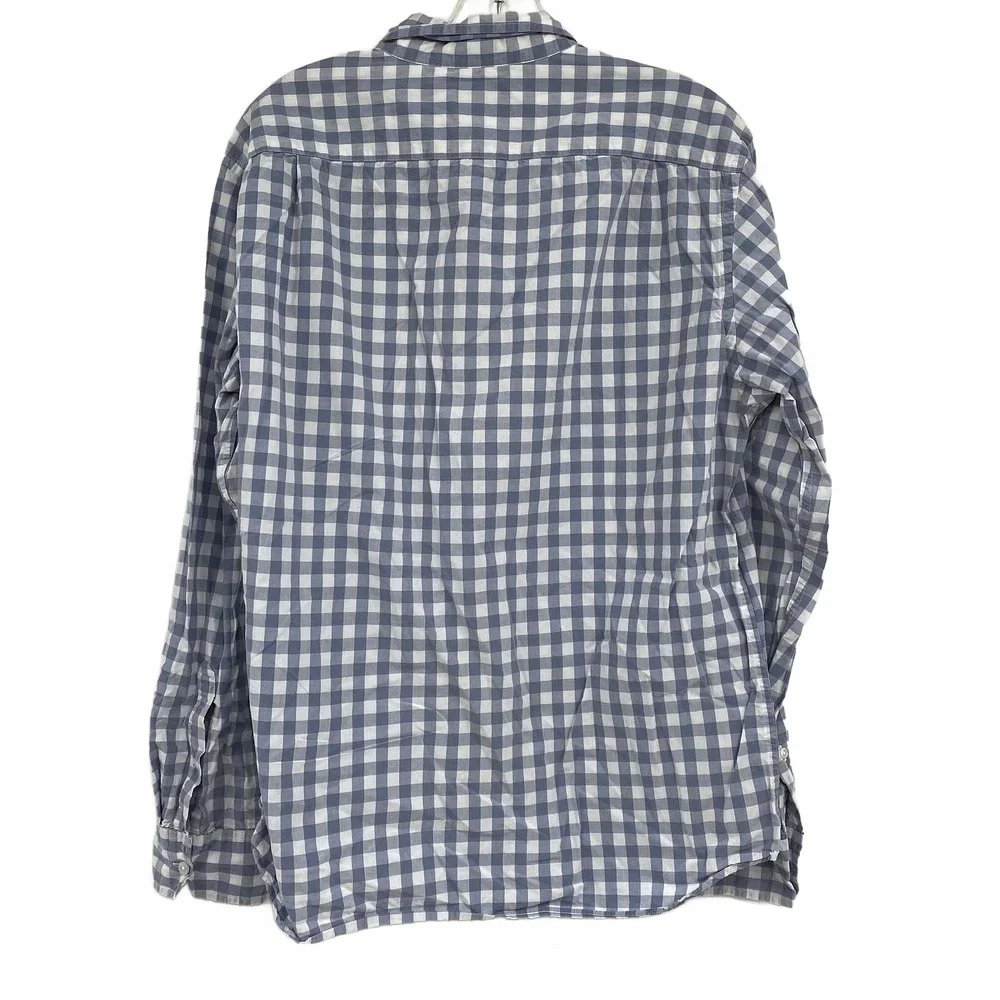 J. Crew Men’s Gingham Shirt | Cotton Blend, Long Sleeve, Regular L